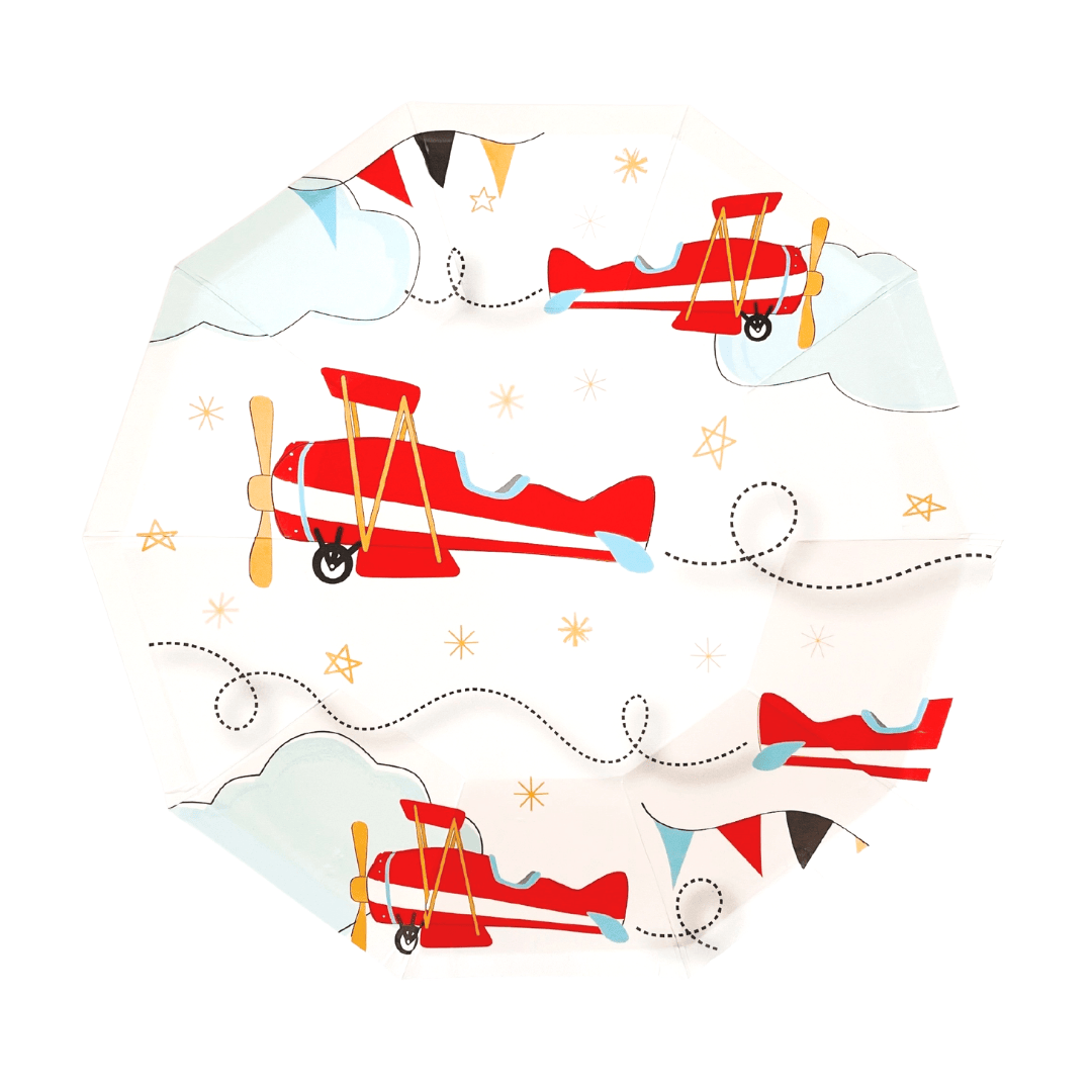 Airplane Small Plates (set of 8) | EnFete Party