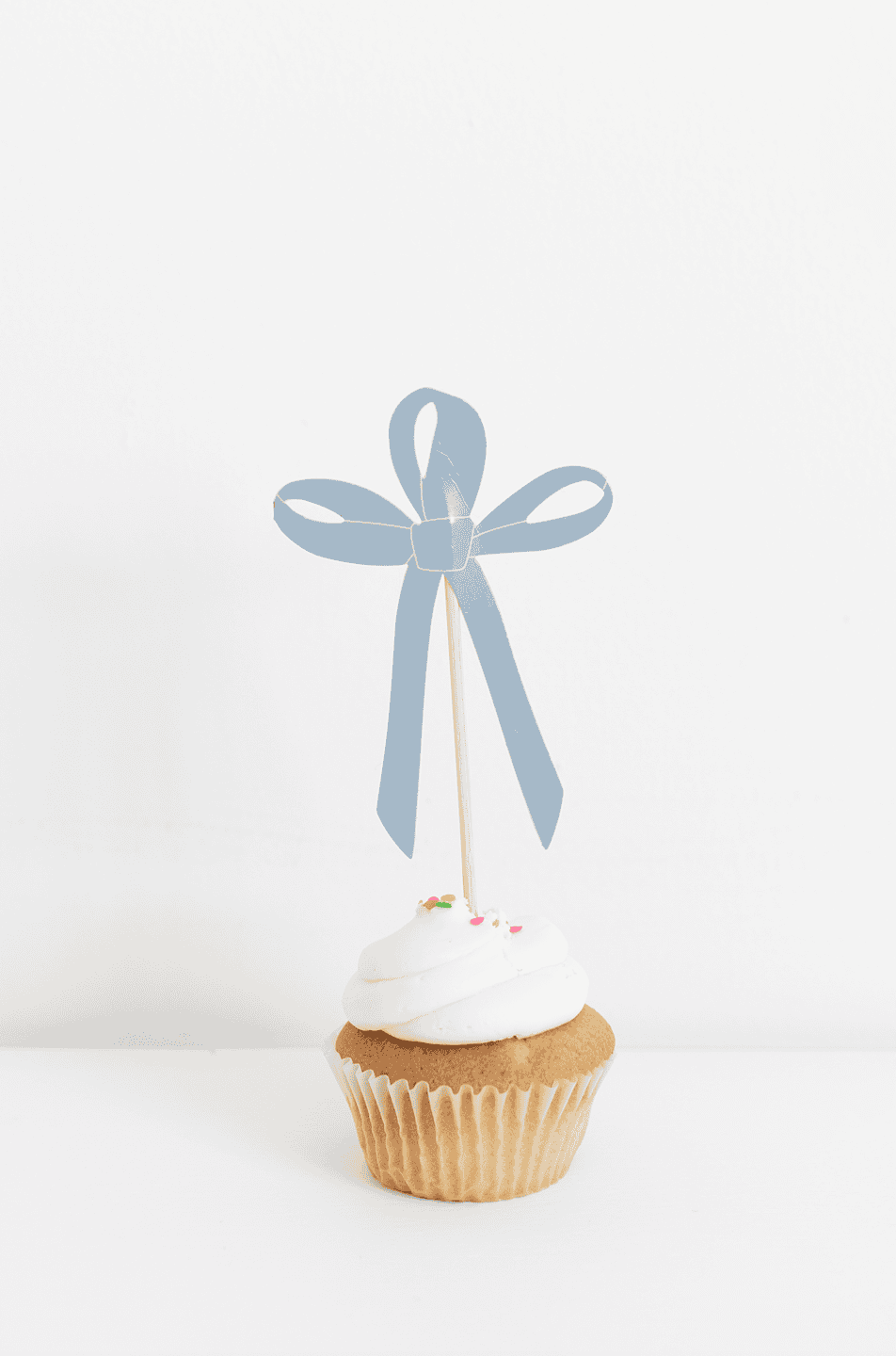 Tying the Knot Bow Cake Toppers Set