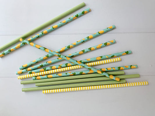 Lemons & Sage Straws | EnFete Party