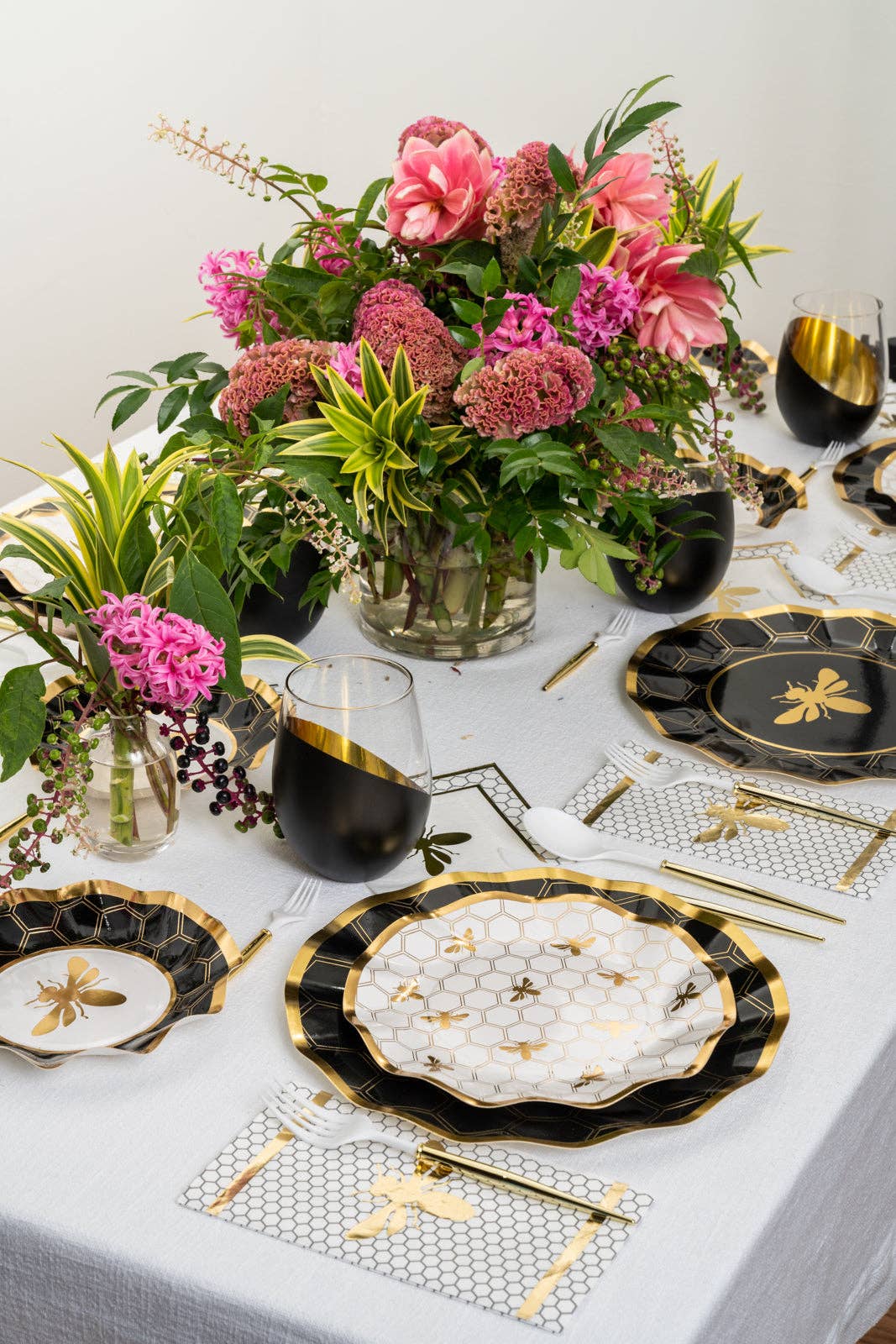 Gold Bee Dessert Plates