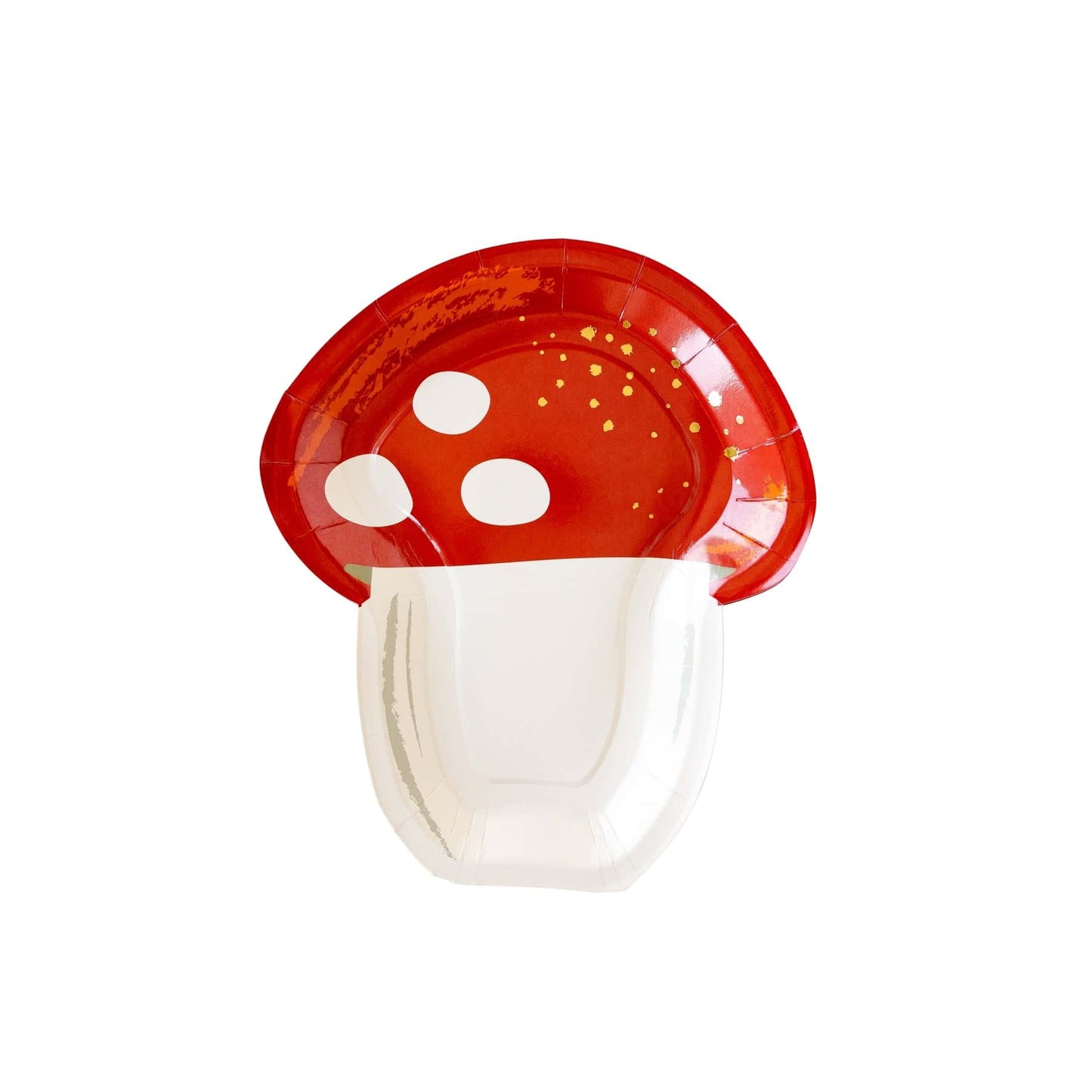 Red Mushroom Shaped Plates