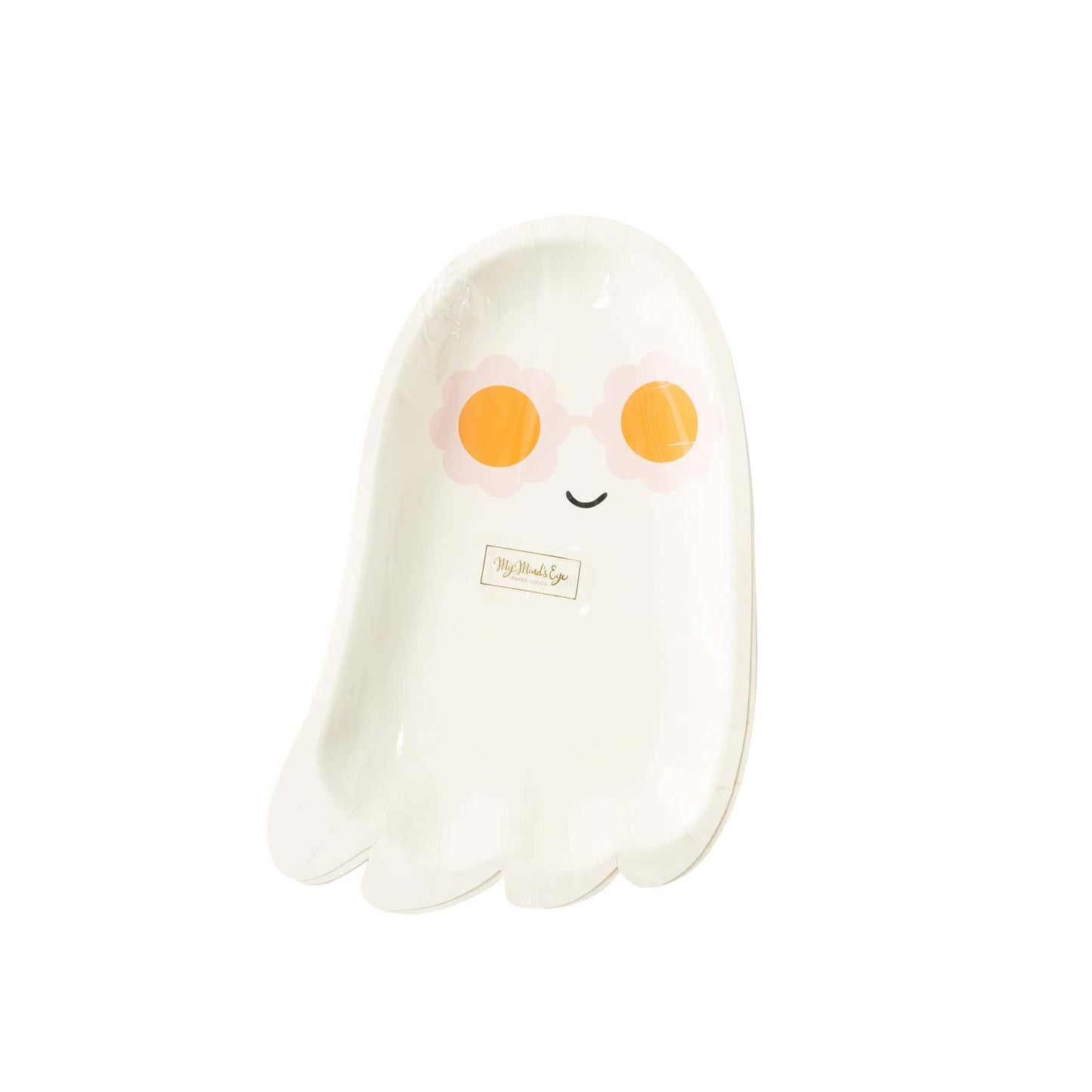 Sunny Ghost Shaped Paper Plate