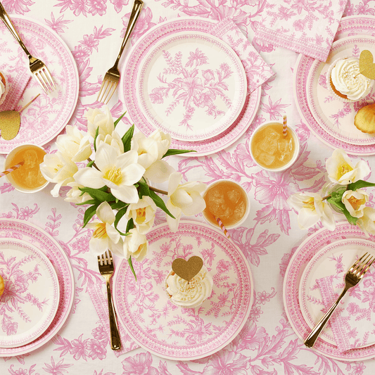 Pink Toile Luncheon Napkins | EnFete Party