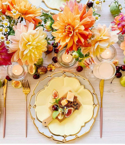 Yellow Luncheon Plates