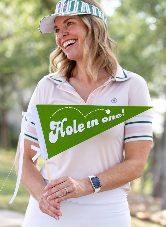 Golf Felt Pennant Banner - Hole in One Party Decoration | EnFete Party