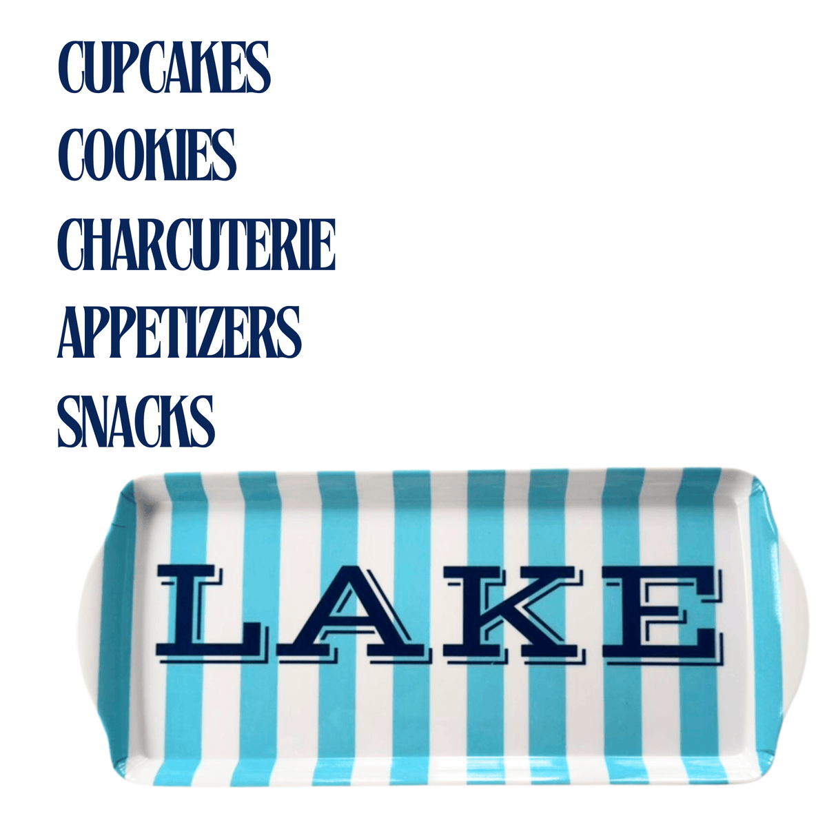 Lake Melamine ServingTray for Appetizers & Desserts | EnFete Party