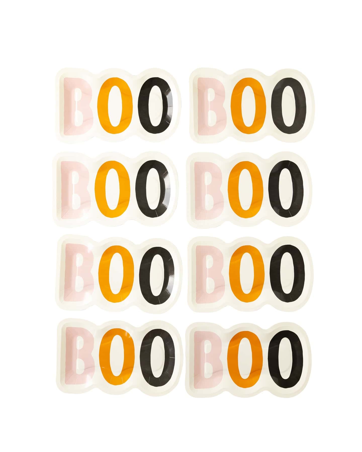 Boo Shaped Paper Plate