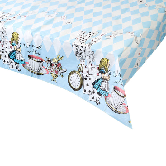 Blue Alice in Wonderland Tablecloth
