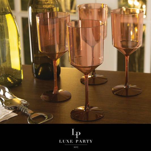 Modern Rose Wine Glasses | EnFete Party
