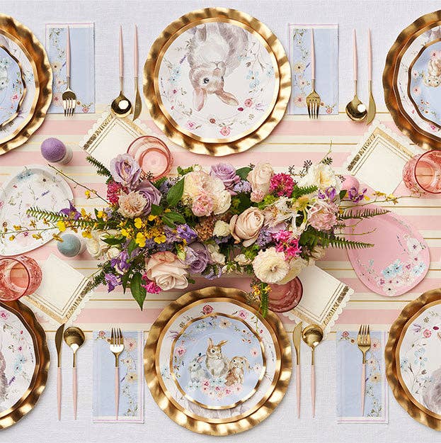 Floral Guest Towel Napkins - Easter Tea Party Dinner Napkins 20ct | EnFete Party