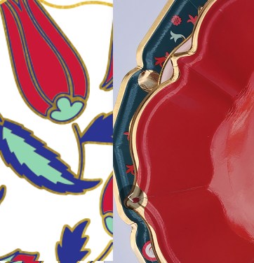 Ruby Red Lunch Plates