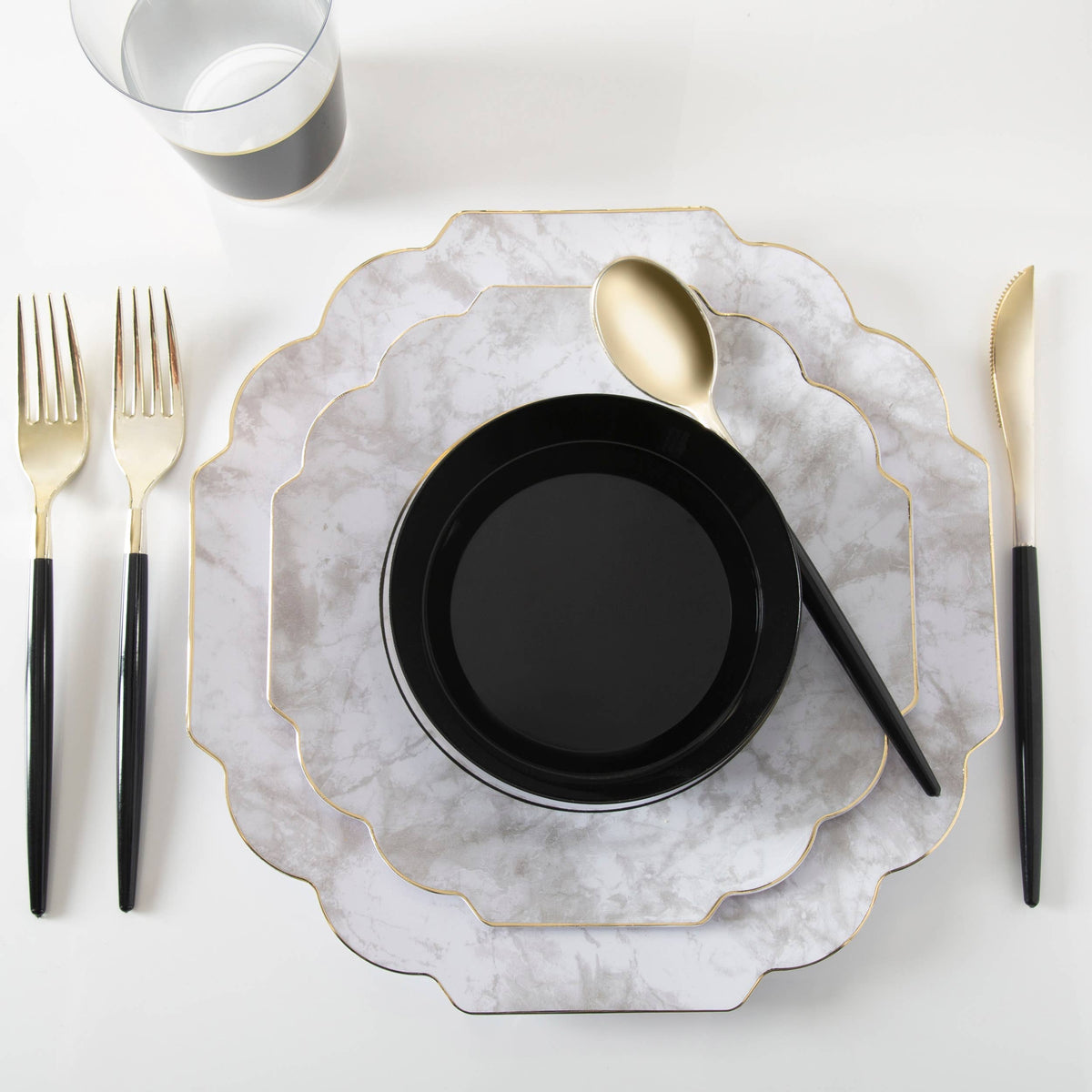Modern Navy Utensils Sets | EnFete Party