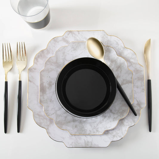 Modern Navy Utensils Sets | EnFete Party