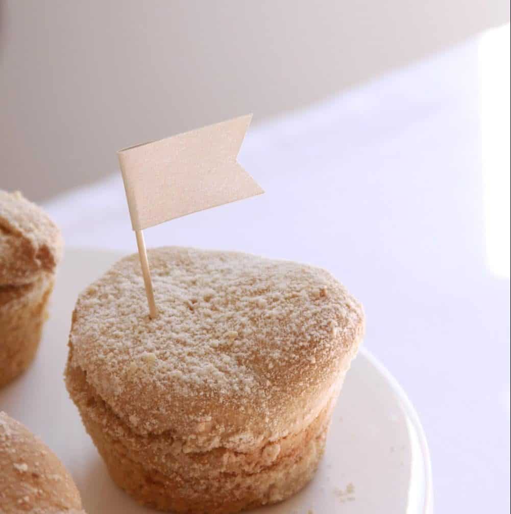 Ivory Pearl Cupcake Toppers