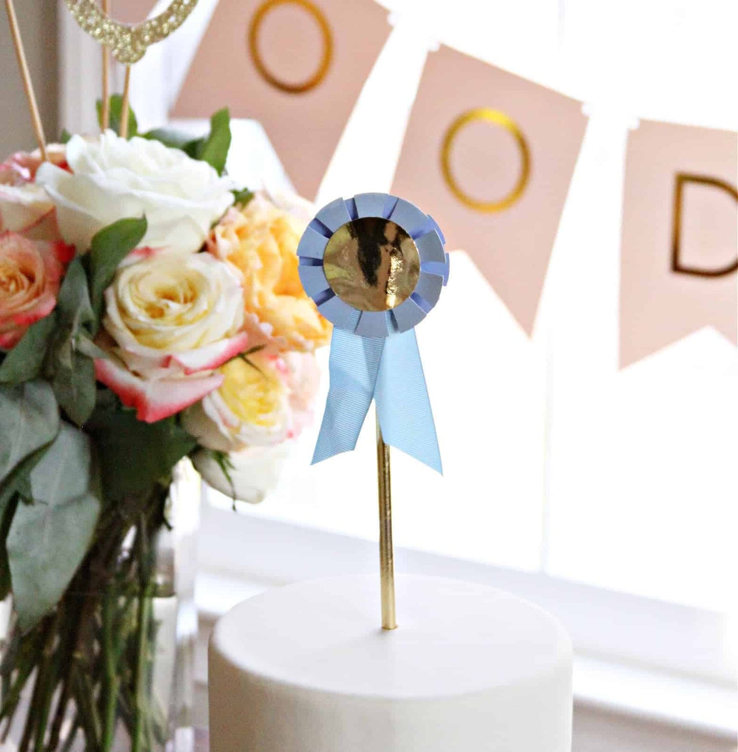 Kentucky Derby Party Horse Show Ribbon Cake Topper