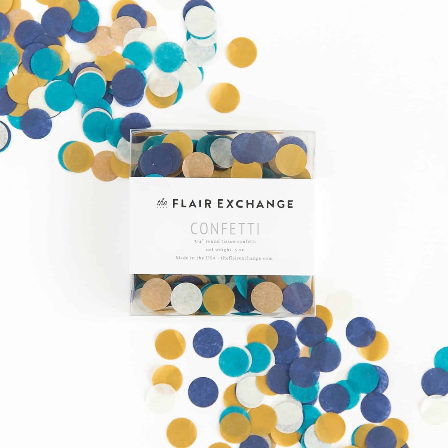 Blue & Amber Confetti