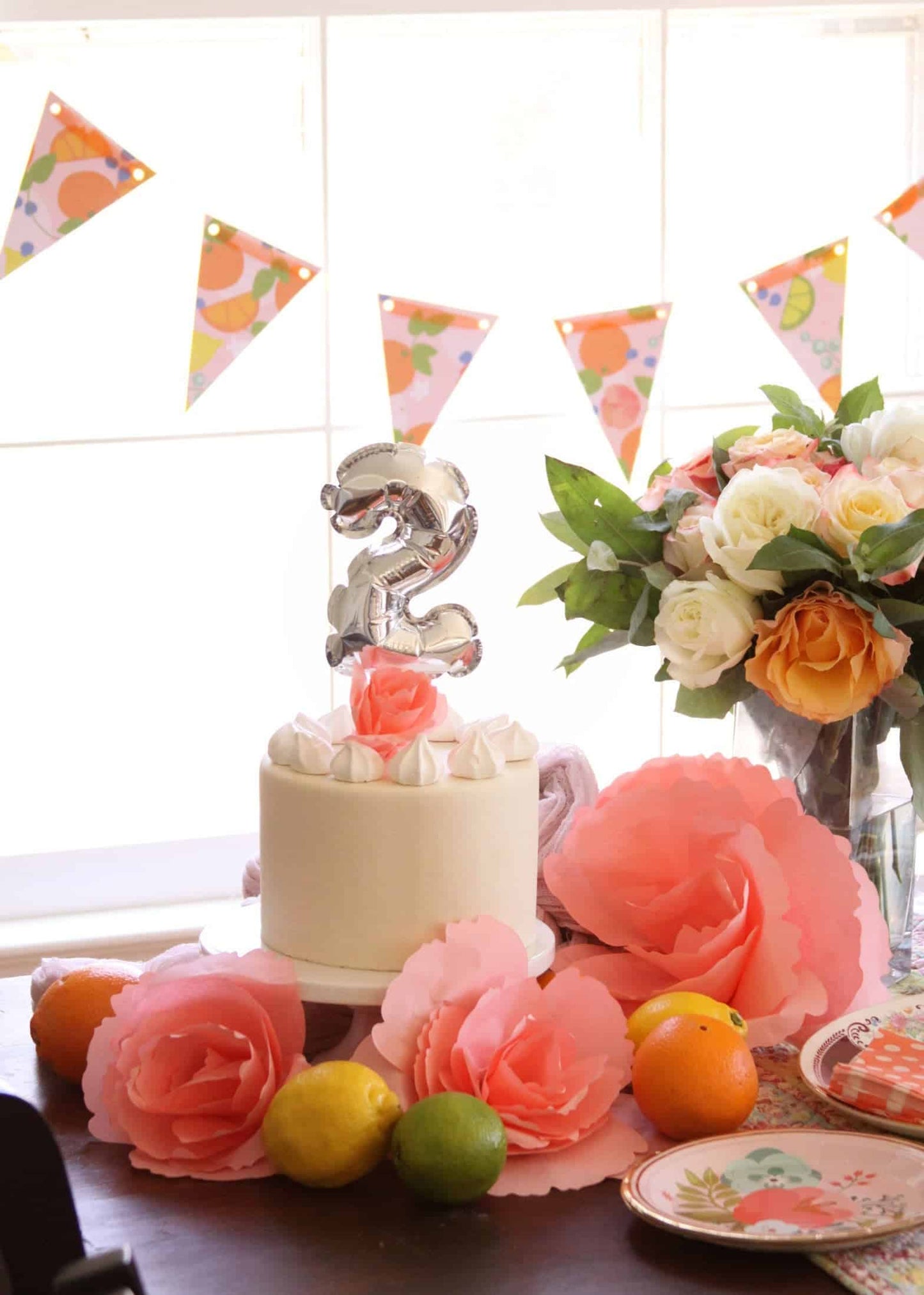 Mini Number Balloon Cake Toppers