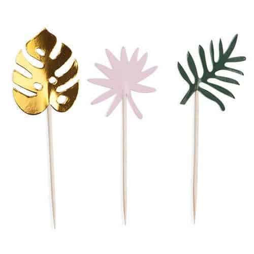 Palm Cupcake Toppers