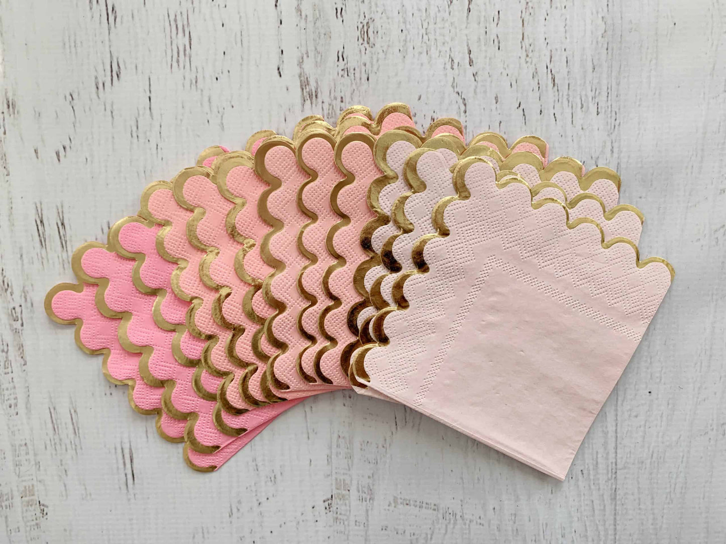 Pink Ombre Cocktail Napkins Set