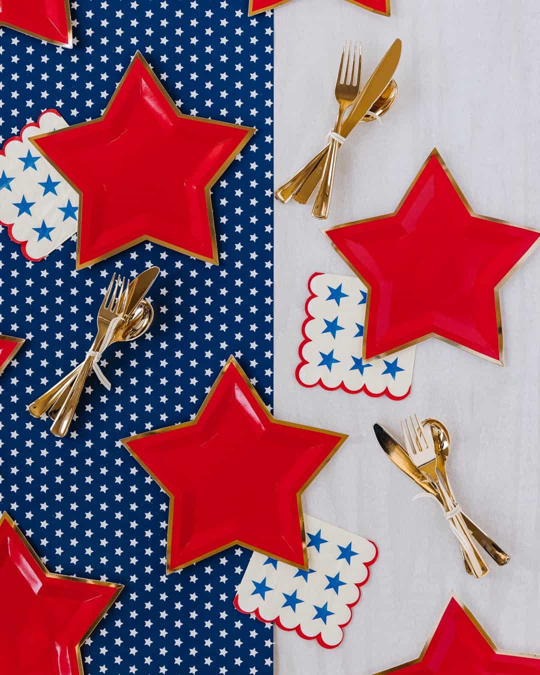 Blue Stars Table Runner