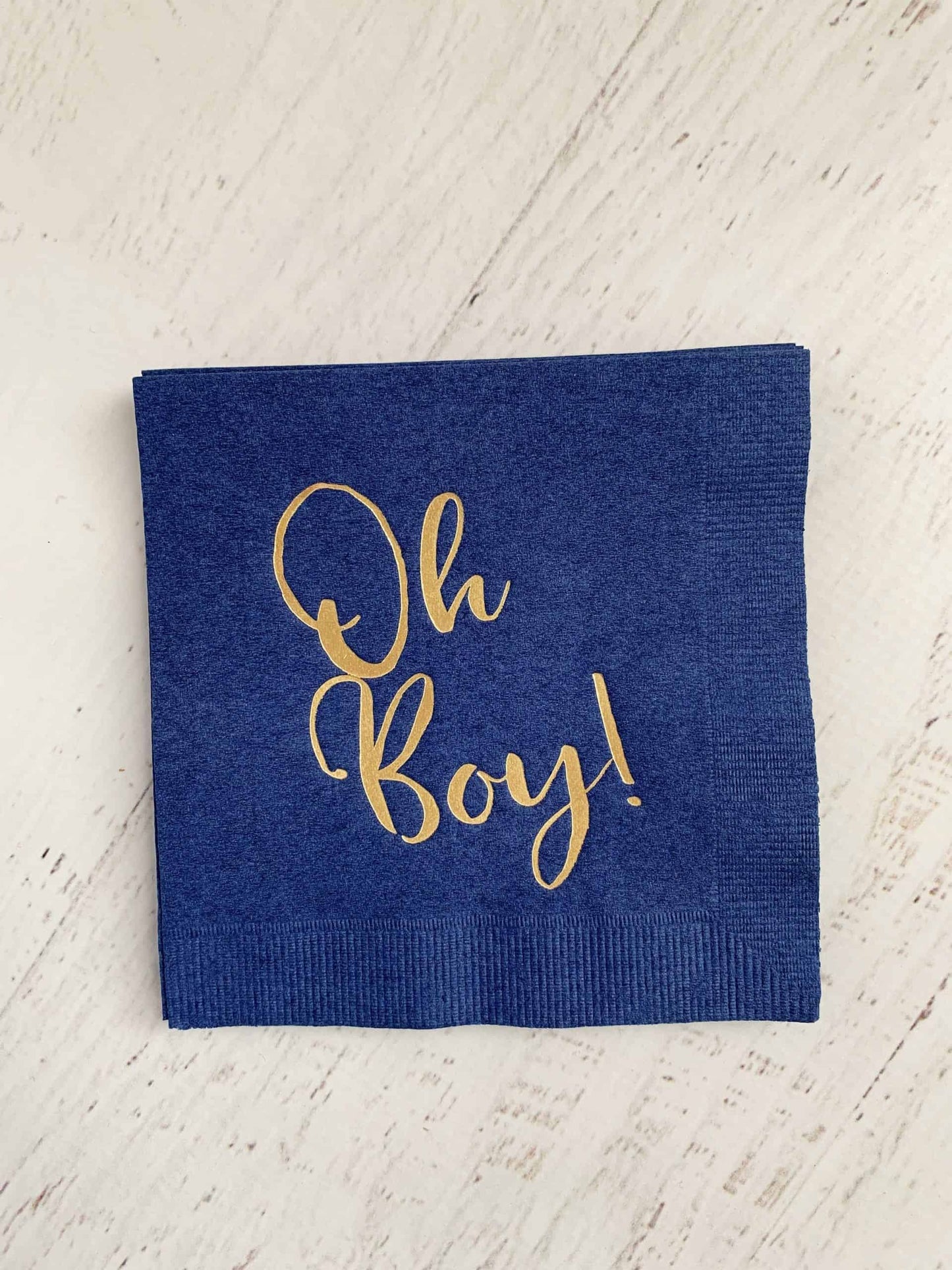 Oh Boy Baby Shower Cocktail Napkins