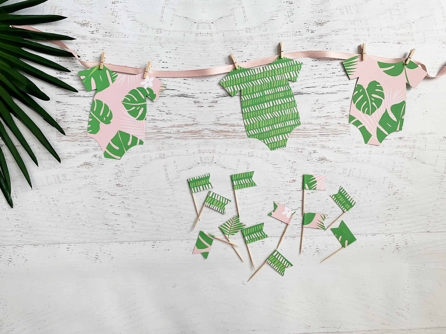 Safari Baby Shower Onesie Banner