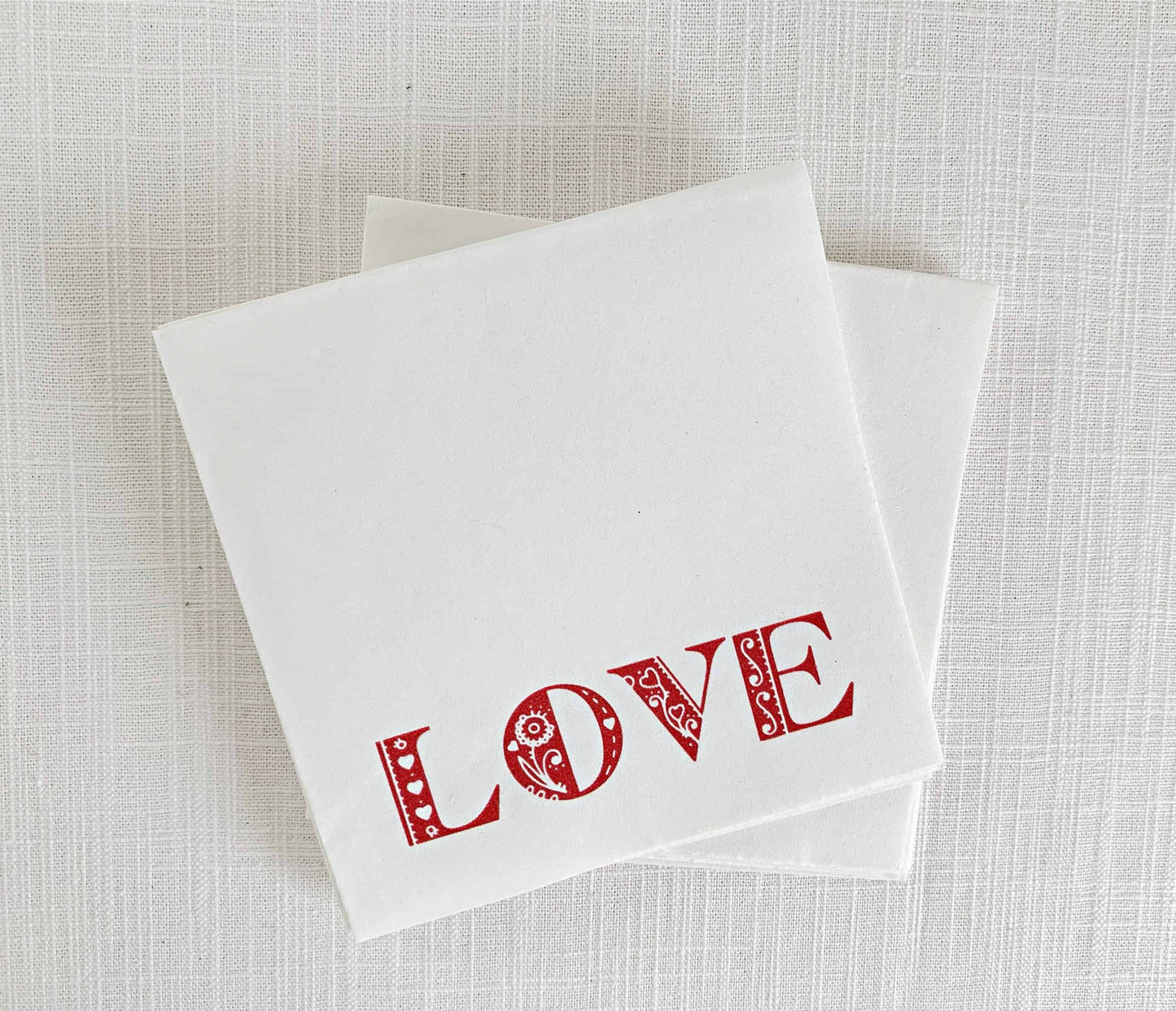 Love Valentine Cocktail Napkins