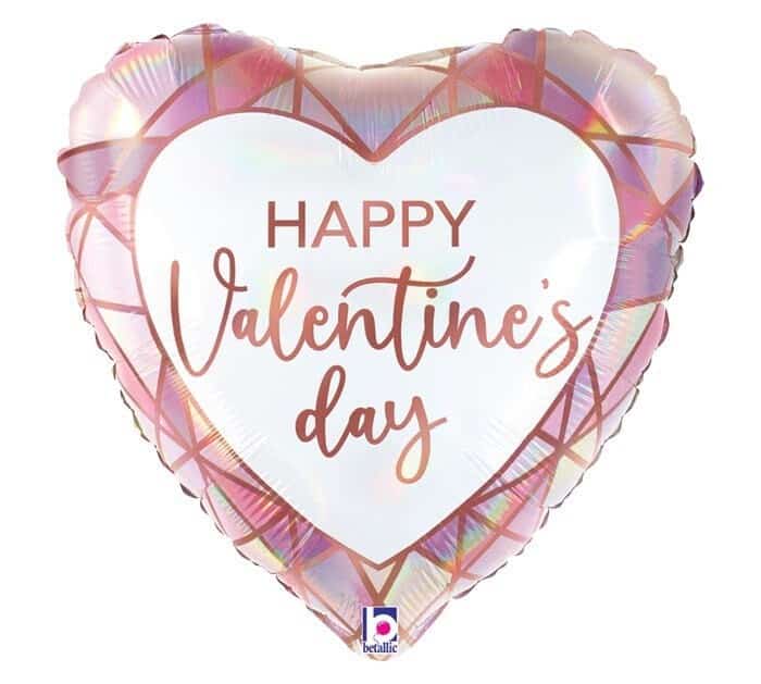 Happy Valentine's Day Gem Balloon- 18"