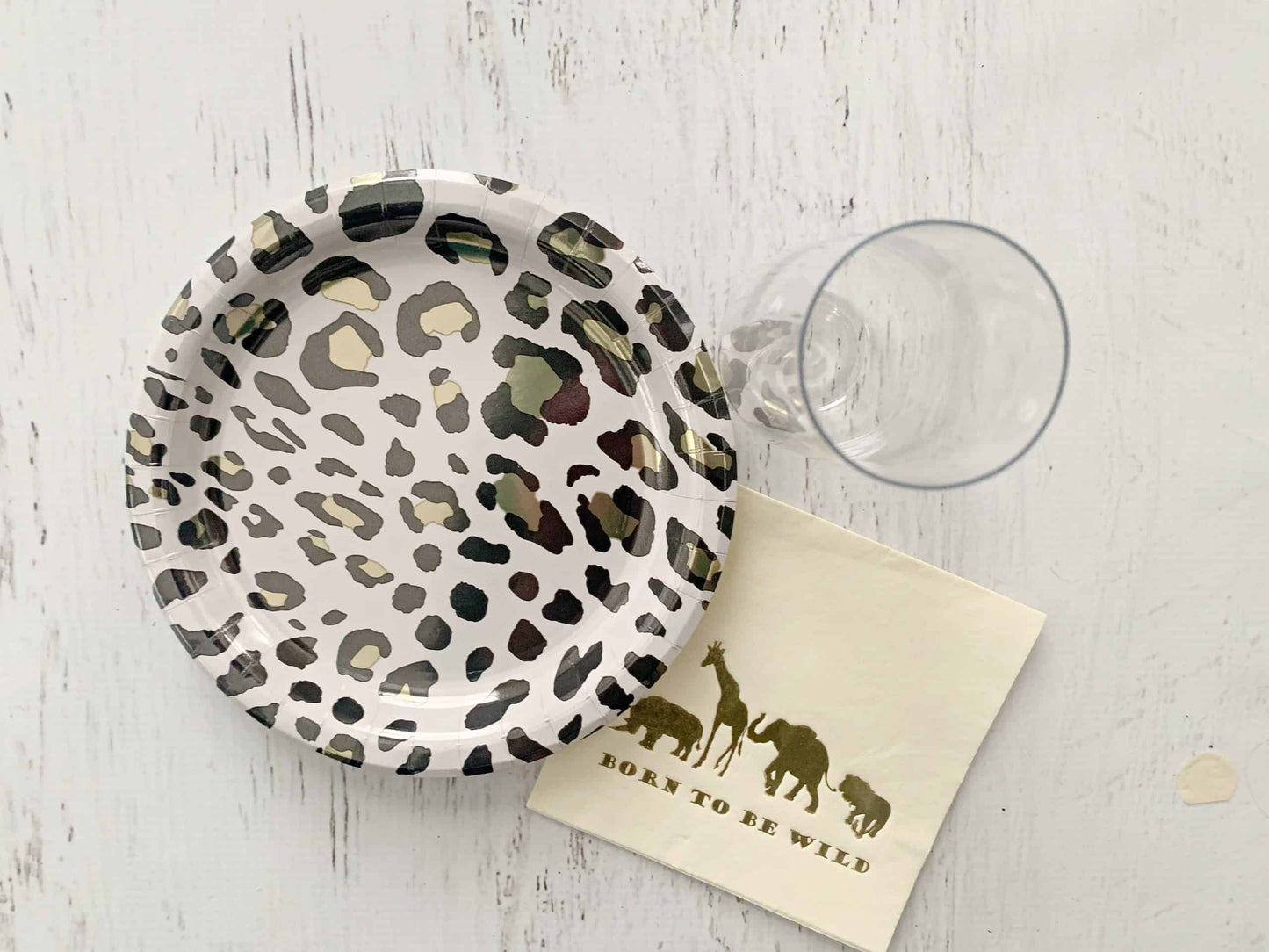 Safari Leopard Print Dessert Plates