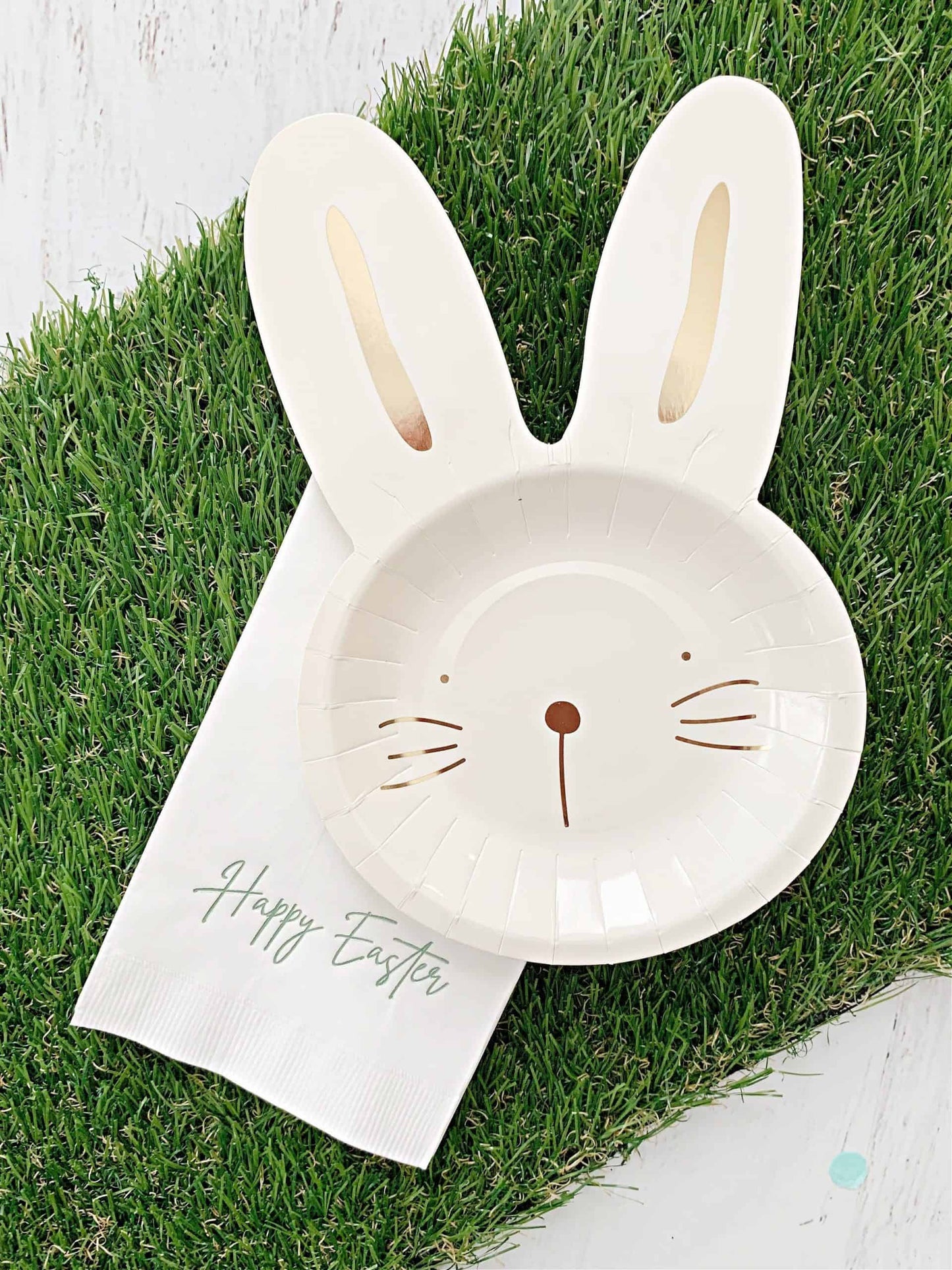 Easter Dinner Napkins - Sage Happy Easter