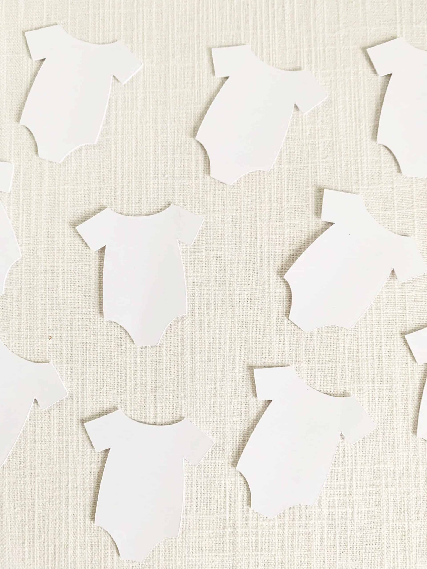 White Onesie Confetti