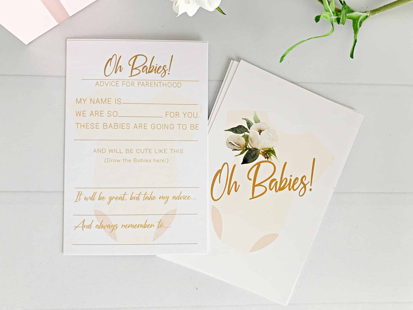 Oh Babies Advice Cards