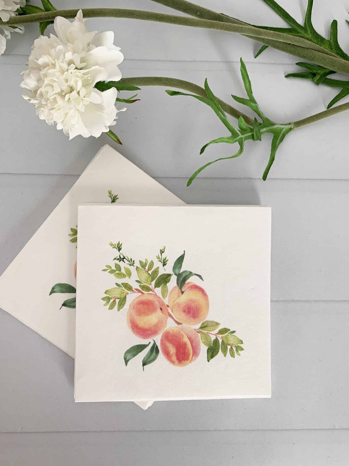 Sweet as a Peach Cocktail Napkins