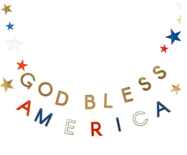 God Bless America Banners Set