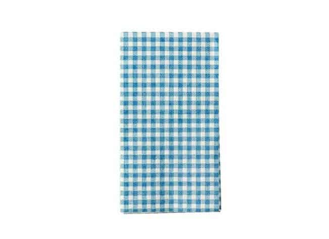 Blue Gingham Dinner Napkins