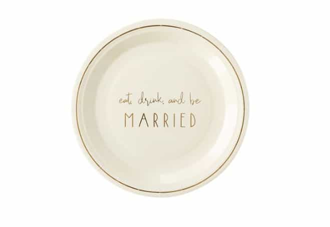 Eat, Drink and Be Married Plates