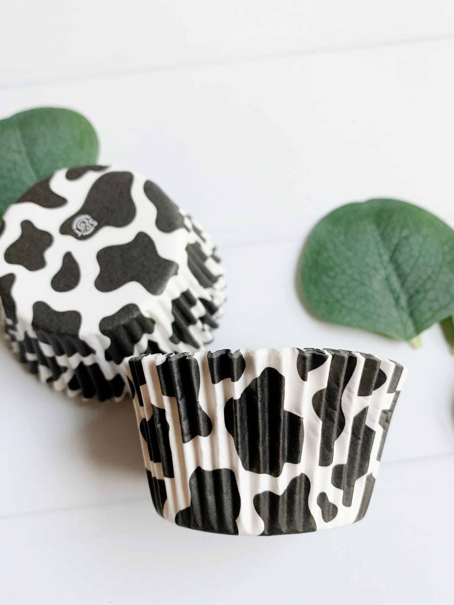 Space Cowgirls" Bachelorette party with cowprint balloons and cupcake wrappers, disco ball napkins, and shiny silver accents - use these cowprint cupcake liners