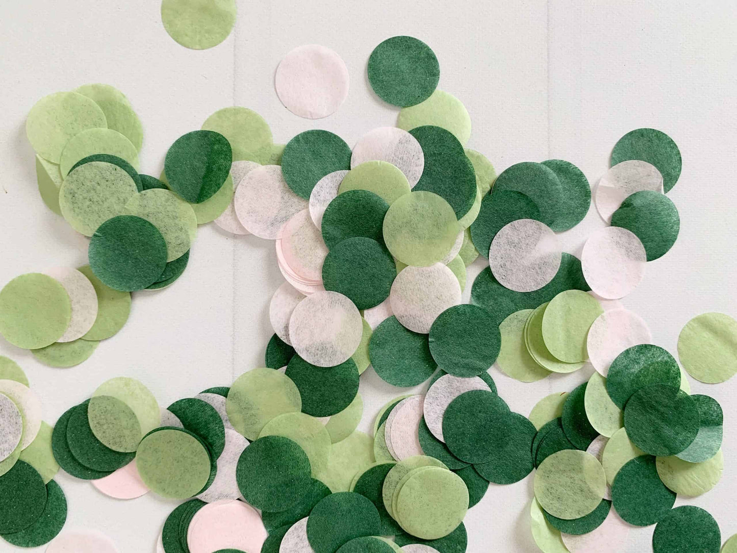 Sage, Forest and Blush Confetti
