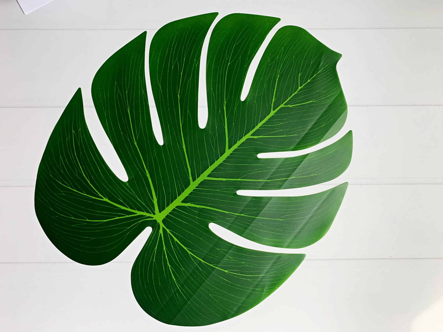 Monstera Placemat for a Young Wild and Free or Jungle Themed Safari Party or Baby Shower