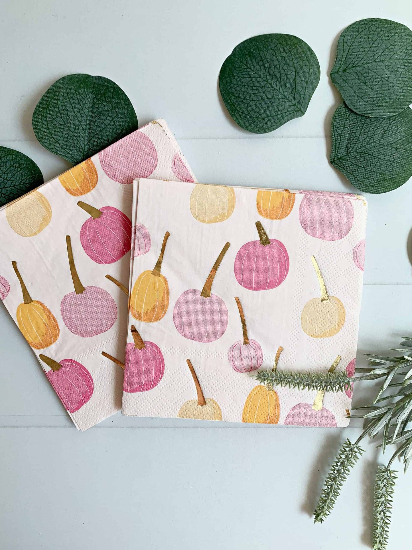 Pink Pumpkin Cocktail Napkins