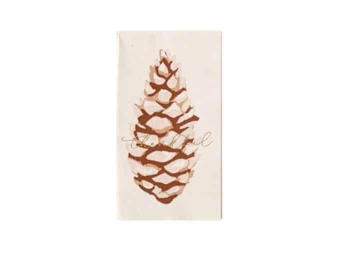 Pinecone Paper Dinner Napkins