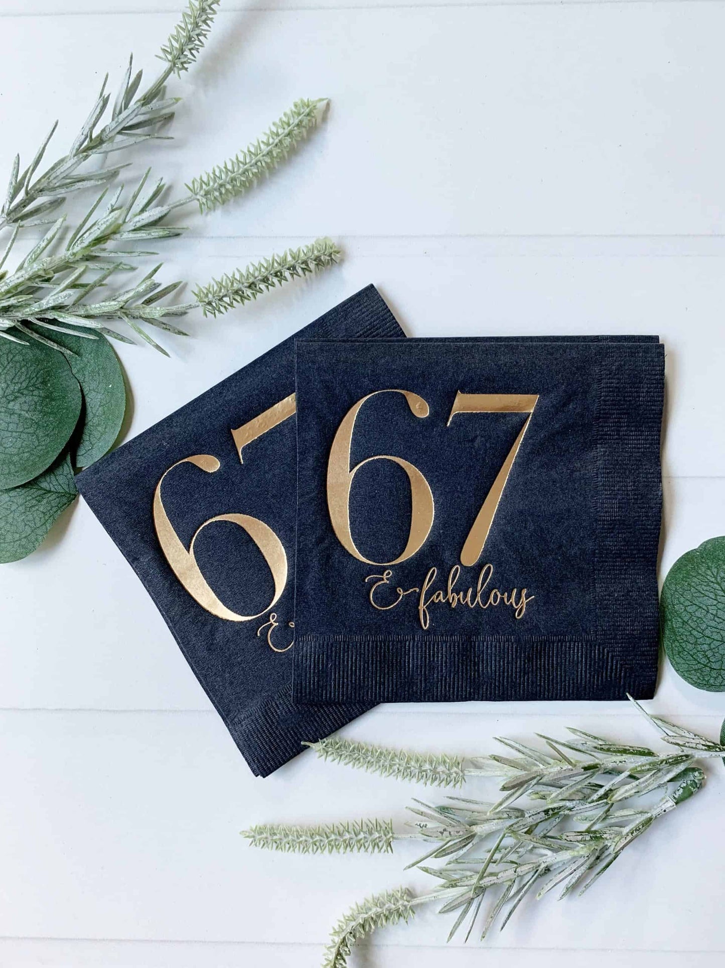 67 & Fabulous Cocktail Napkins