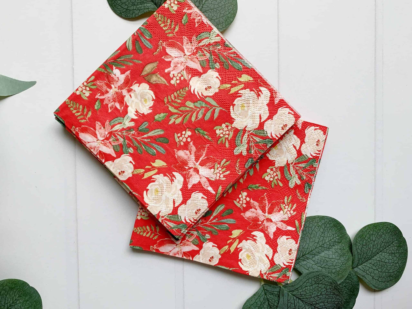 Winter Botanical Cocktail Napkins