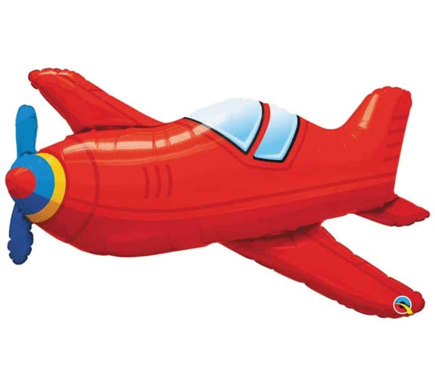 Red Airplane Balloon