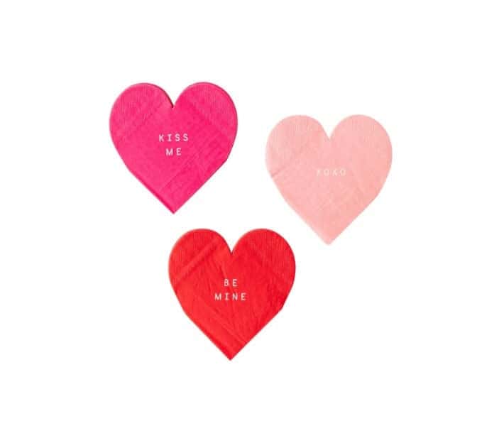 Valentine Heart Cocktail Napkins