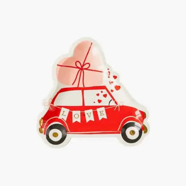 Love Bug Paper Dessert Plates