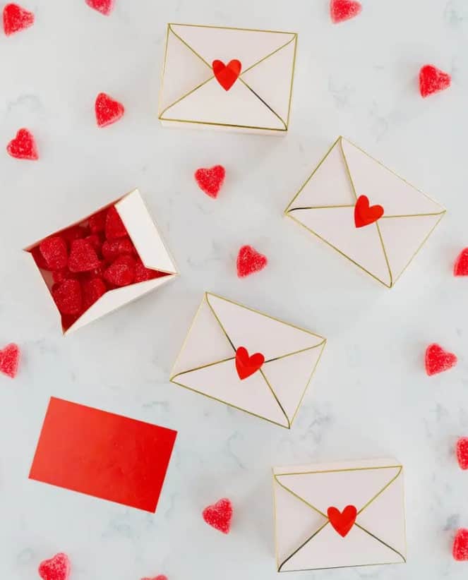 Love Note Valentine Favor Boxes