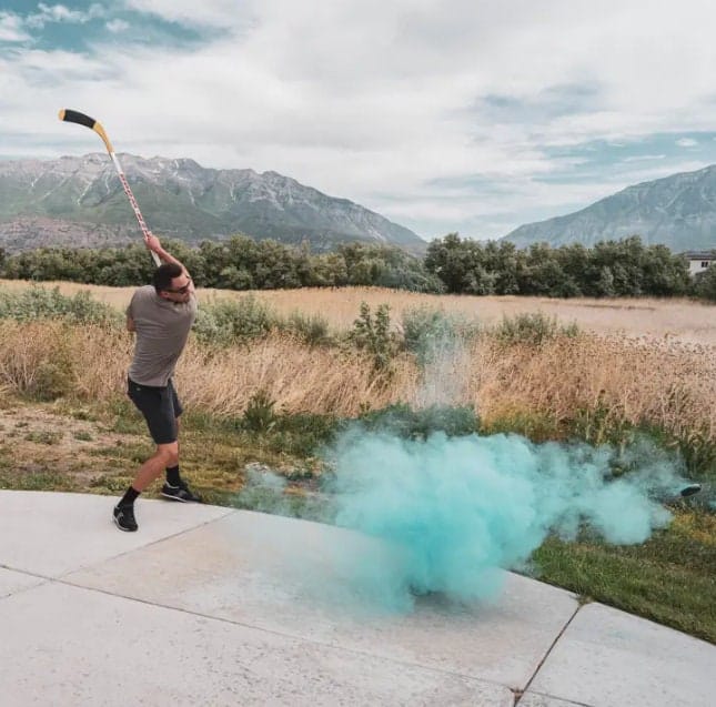 Gender Reveal Hockey Pucks