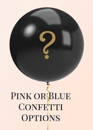 Gender Reveal Balloon Kit - 36 Inch Giant Confetti Balloon - Pink or Blue Confetti Options | EnFete Party
