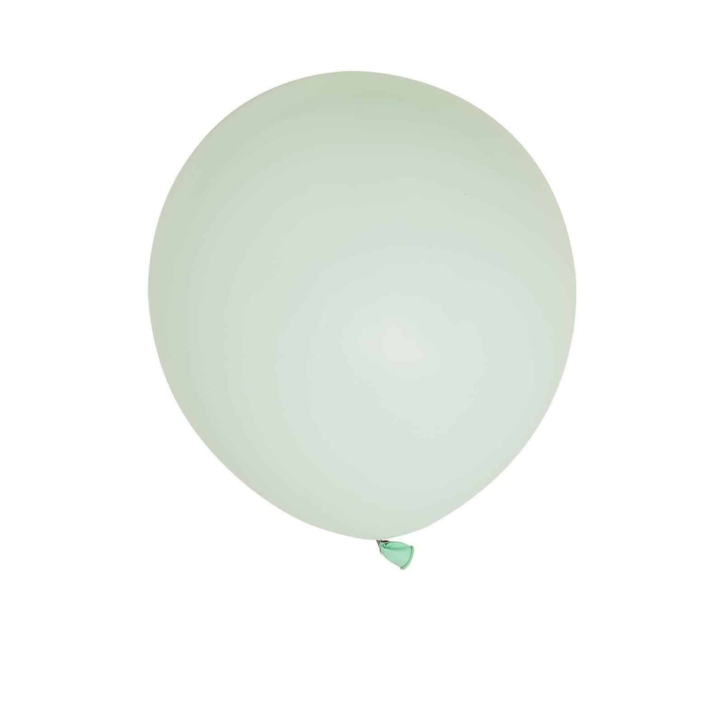 Make your next party a hit with our set of 5 Mint (soft sage) 18 inch Latex Balloons. These premium quality balloons are perfect for any special event. The round-shaped balloons come in a beautiful pastel mint color that will complement any party decor. Use them for baby showers, bridal showers, weddings, birthday parties, and more.
